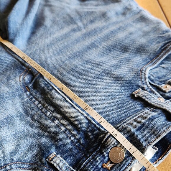 Madewell Slim Wide Leg Cropped Jeans (Reggie Wash) - Picture 13 of 14